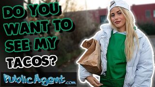 Public Agent Do you want to see my tacos porn parody 18 year old sexy waitress