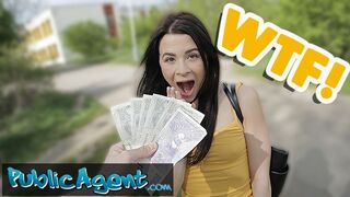 Public Agent A Pervert spies of a babe taking a piss with his drone and fucks her pussy